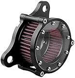 Filtro dell'aria per moto Harley - Filtro dell'aria per moto nero filtro di aspirazione compatibile con Sportster Police XL883P