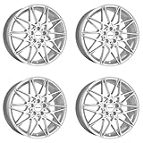 4 cerchi Carmani 18 Knut 8,0 x 19 ET35 5 x 120 colore bianco argento compatibile con BMW Serie 1 serie 2 serie 3 serie 4 serie 5 serie X1 X3 X4