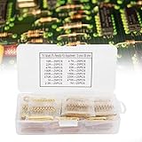 YDuupxe 400 Pezzi, Kit Resistori a Film di Carbonio 1/2 W, Tolleranza 5%, 16 Valori 10ohm a 1Mohm, Confezionati Singolarmente, Alta stabilità, Ottimo Kit di Componenti Avere, Resistori a Film