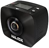 Nilox, Action Cam EVO 360 +, Full HD 1920x960p, 30 fps, 4.5 MP, Riprese a 360°, Nera
