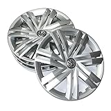 Volkswagen 2G0071454 - Set di 4 copricerchi da 14", argento brillante