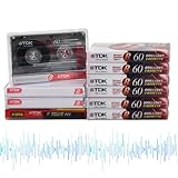 Natuce Confezione da 10 cassette audio,60 Minuti Musicassette Vergini,Nastri per Cassette Audio Vuote per Cassette,Basso Rumore Cassette Audio,per Conferenze,Seminari,Registrazione quotidiana