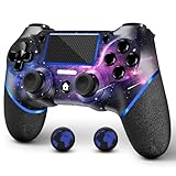AceGamer Controller Wireless per PS4, controller di gioco compatibile con PS4/Pro/Slim/PC Gamepad con Turbo/Tasto Indietro/Doppia Vibrazione/Sensore Giroscopico Assiale/Touchpanel