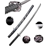 Katana spada del drago nero vera spada da samurai in acciaio con fodero per la decorazione per un collezionista o come regalo HKS001-1