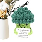 Teksome Bambola All'uncinetto,Bambola Ispirazionale Broccolo | Giocattolo e Divertente a Forma di Broccolo, Decorazione per Scrivania, Regalo per Studenti, Insegnanti, Infermiere, Compleanno e Natale