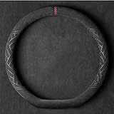 EXOGUN Auto Volante Copertura per Volkswagen VW Golf/Polo 5 6 7 8 GTE GTI GTD Clubsport Antiscivolo Interno Coprivolante Auto Traspirante Durevole Coprivolanti Universale,Red- D Type