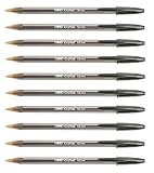 Penne a sfera ad inchiostro BIC 1,6 mm, grande, nero 10 penne