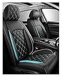 ZARUXCHA Copri Sedili Auto per Toyota CHR C-HR 2016-2020, Coprisedili Auto Universali, Pelle Set Completo Impermeabile Auto Accessori Interno, Anteriori Posteriori Standard 5(B(Blue))