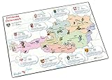 Läufer, sottomano da scrivania con cartina geografica Scoprire l'Austria