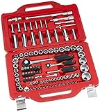 Usag Assortimento In Cassetta Modulare Con Bussole Esagonali Ed Inserti Per Avvitatura, 100 Pezzi, Rosso, ‎41.5 x 28.3 x 9.2 cm, 7.1 Kg