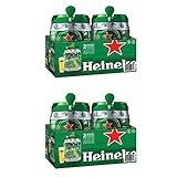 Heineken DraughtKeg Confezione da 4 Fusti con Erogatori da 5 Litri Ciascuno