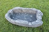 Arnusa Piscina per laghetto da giardino, rocce artificiali, cascata, mini stagno, 90 x 54 cm, circa 70 l, decorazione da giardino