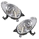 BESTPRICE 2x fari anteriori sinistro + destro lente trasparente H4 senza servomotore, compatibile con NISSAN MICRA III (K12)
