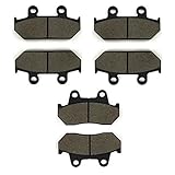 SOMMET Pastiglie freno Anteriori + Posteriore per Honda GL 1500 Goldwing (88-00) VFR 750 FG/FH (86-87) CBR 1000 FG/FH (87-88) LT124-124-69