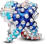 PANDORA Moments 793817C01 - Ciondolo a forma di stella marina colorata in argento Sterling, 9,9x8,6x9,4 mm, Argento sterling, Nessuna pietra preziosa