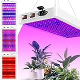 Grow Light Lampada Agro Piante Led Coltivazione Indoor, 216 LED Full Spectrum, 3 Modi, Copertura Ampia 20㎡ - Illuminazione Per Crescita Ottimale, Regolabile, Impermeabile