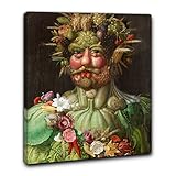 Niik Quadro + Telaio (BC) imperatore rodolfo ii di giuseppe arcimboldo 80 x 65 x 1,7 cm falso d'autore stampa su tela