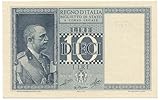 Cartamoneta.com 10 Lire Biglietto di Stato Vittorio Emanuele III Fascio 1944 XXII qFDS 24182/I