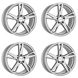 4 cerchi Carmani 16 Anton 7,5 x 17 ET37 5 x 120 cristallo argento compatibile con BMW serie 1, serie 2, serie 3, serie 4, serie 5, serie X3 X4 Z3