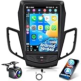 Android Autoradio per Ford Fiesta 2009-2014, 9.7 Pollici Stereo Supporto Wireless Carplay e Android Auto/GPS/WiFi/HiFi Audio/Bluetooth 5.0/FM RDS Radio/SWC