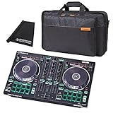 Roland DJ-202 USB DJ Controller Mixer + CB-BDJ202 Borsa per il trasporto + panno in microfibra Keepdrum