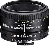 Nikon Obiettivo Nikkor AF 50 mm f/1.8D, Nero [Versione EU]