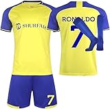 Maglie da Calcio - Maglia Calcio Bambino Maglia Uomo Completo Maglietta Sportiva Traforata Completino Allenamento Magliette Completo Tuta Camicia Pantaloncini Calzini e Ginocchiera