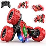 Macchina Telecomandata per Bambini, 4x4 RC Auto Radiocomandata Acrobatica con Luce Giochi Bambini 3 4 5 6 7 8 Anni All'aperto Esterno Macchinine Giocattoli Regalo Compleanno Natale Bambino Bambina