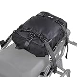 Rhinowalk Borsa multifunzionale per moto, borsa da sella per moto, borsa per portapacchi, 10 l, colore nero