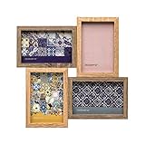 BRANDANI - 53225 - PORTAFOTO Multiplo 4 Foto Wood MDF INT.10X15