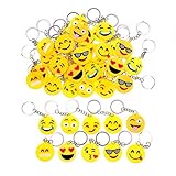 JZK 50 x Emoticon portachiavi emoticon porta chiavi idea bomboniera pensierino omaggi regalino gadget dopo festa compleanno bambini adulti