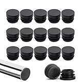 HORREX Tappo Tubo 40 Pezzi Tappi Terminali di Plastica Tappi Terminali per Sedie Tappo per Gambe Copertura per Tubi in Acciaio, Tubi in Alluminio, Tavoli, Sedie, Mobili e Profilati in Alluminio