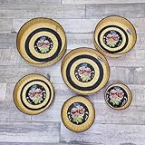 Cesto Cestino Portapane Carasau sardo canestro porta pane broccato costume sardo (35 x 8 cm)