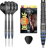 Target Darts Jeffrey de Graaf Gen 1 Freccette a Punta Svizzera con Punta in Acciaio, 90% Freccette in tungsteno, 23G | Generazione 1 Freccette con Punta in Acciaio Nero, Set di Freccette a Punti