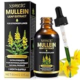 Gocce di Verbasco per i Polmoni, Estratto di Foglie di Verbasco per i Polmoni, Gocce Naturali di Foglie di Verbasco per Fumatori, Pulizia e Funzione Respiratoria per i Polmoni,Assorbimento Rapido,60ML