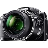 Nikon Coolpix B500 Fotocamera Digitale Compatta, 16 Megapixel, Zoom 40X, VR, LCD Inclinabile 3", FULL HD, Bluetooth, Wi-Fi, Nero