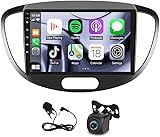 9 Pollici Android 13 Autoradio 2 DIN per Hyundai i10 2007-2013 con Carplay Android Auto, Touchscreen Radio con Bluetooth GPS WiFi FM/RDS Auto Veicolo Backup Telecamere 2+32G