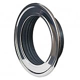 Conduttura cromato finitura rosone da 130 mm, tubo di metallo flessibile valvola a soffitto/Vent flangia Spigot collare tubo fine RMN130