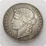 VTgclt Antico Artigianato Svizzero 1900-B Moneta Svizzera da 5 franchi Dollaro d'Argento commemorativo
