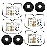 KASturbo Kit di riparazione del carburatore con guarnizione per Suzuki Bandit GSF 600 GSF600S 1996-2004 4 set