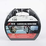 XONE ACCESSORI SRL Catene da Neve Catena per Auto 9MM Omologata TUV Certificazione Europea (GRUPPO130) 245/60-15 245/55-16 255/50-16 235/55-17 245/50-17 275/40-17 225/25-17