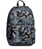 Seven Zaino Scuola Ischoolpack, Verde Militare, con Power Bank Integrato, Scuola, Zaino Bambini e ragazzi
