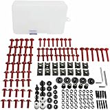 zhyubnd Carenatura Moto Bulloni Viti Kit per Honda CRF250R CRF450R CRF 250 450 R 2007-2020 2021 Carenatura Viti per Parabrezza E Bulloni Accessori