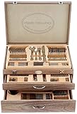 Pradel Excellence Pradel Excellence-D635C-113-Cofanetto Posate da Tavolo, Idea Regalo, Lucido, Acciaio Inossidabile, Argento (Silber), 113 unità