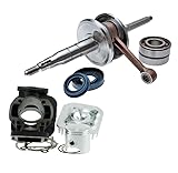 KIT GRUPPO TERMICO DR 70cc + ALBERO MOTORE TOP PER MINARELLI VERTICALE MBK BOOSTER SPIRIT 50 BW'S