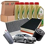 KIT TAGLIANDO COMPLETO 4 FILTRI + 5 LITRI OLIO MOTORE ORIGINALE 5W30 PER STILO 1.9 115CV 85kW