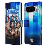 Head Case Designs Licenza Ufficiale WWE Smackdown! Superstar Pay-Per-Piew 2024 Custodia Portafoglio in Pelle Compatibile con Google Pixel 10 Pro XL