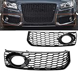 GSRECY Griglia per fendinebbia sinistra destra per S5 B8 Coupe A5 S-Line 2008-2012 RS5 Style