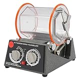 Lucidatrice per gioielli Tamburo di lucidatura mulino a sfere, Rotary Jewelry Tumbler lucidatrice 60 W, lucidatrice per gioielli, 5 velocità, con timer 0-60 minuti, 500-3000 RPM