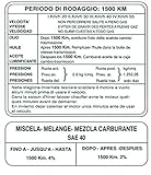 DECALCOMANIA ISTRUZIONI RODAGGIO LAMBRETTA J50/J50 DE LUXE-SPECIAL